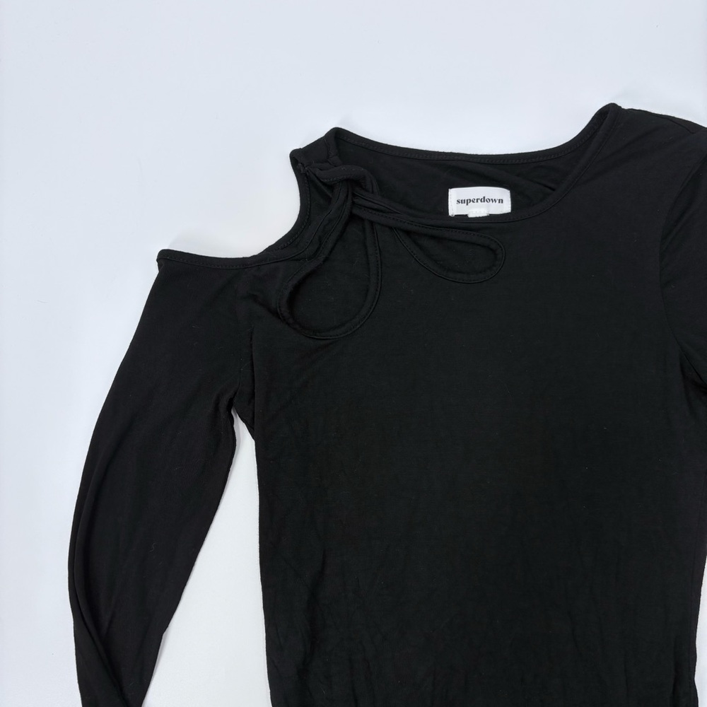 Revolve Superdown Black Yesenia Twist Bodysuit - Picture 7 of 13